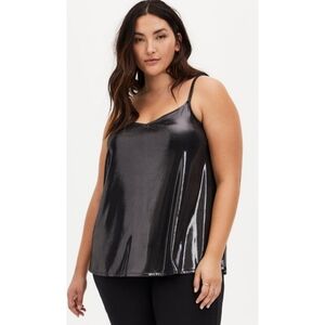 Torrid Liquid Shine Swing Cami Nine Iron Size 5X